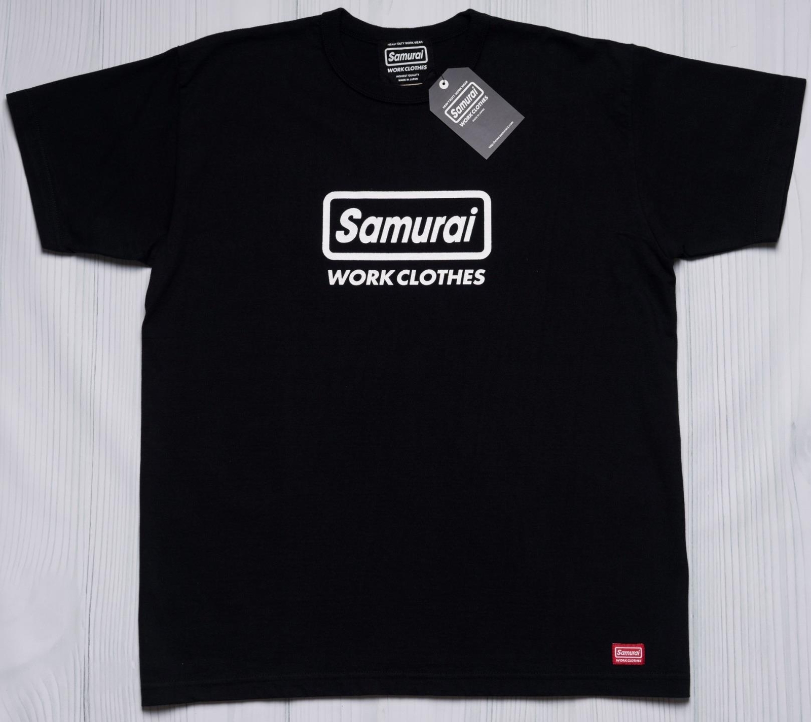 Samurai $105 NWT Black White Logo Heavyweight Cotton T-Shirt SWCT-102-OVS L
