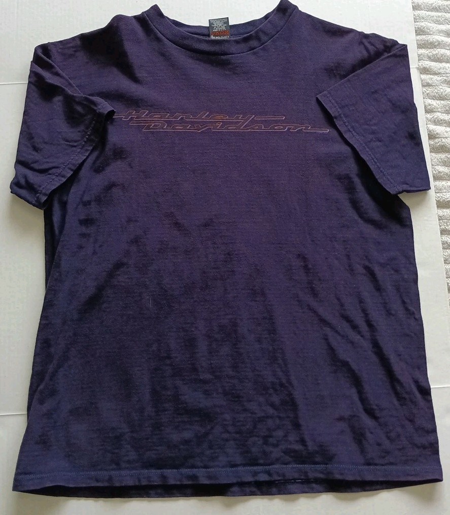 1998 Harley Davidson Deep Purple Shirt Mens XL Las Vegas Nevada Vintage