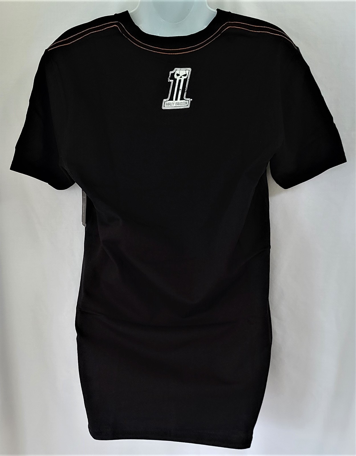 Harley Davidson BLACK LABEL SS Shirt Dark Custom HDMC Bar Slim Chest40in Mens S