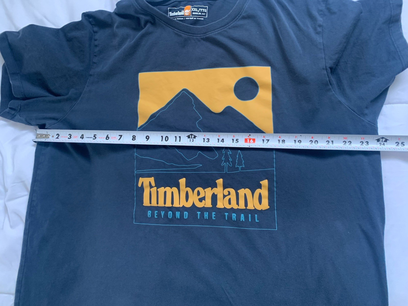Timberland Men’s Graphic Short Sleeve T-Shirt Nature Print Tee Blue