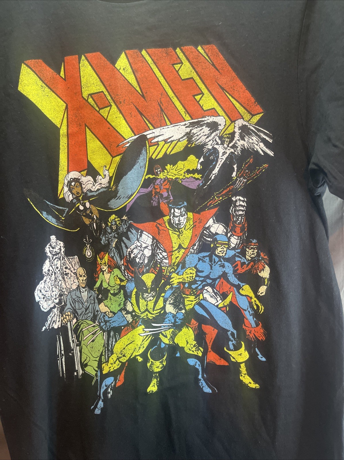 Unisex Marvel SM x Men T Shirt Size Small Black Short Sleeve