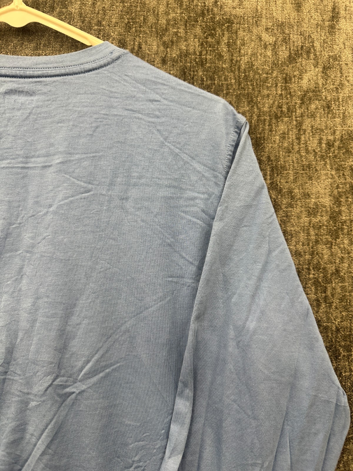 Lands’ End Shirt Mens M/T(38-40) Blue Comfort Retro Long Sleeve Everyday Wear