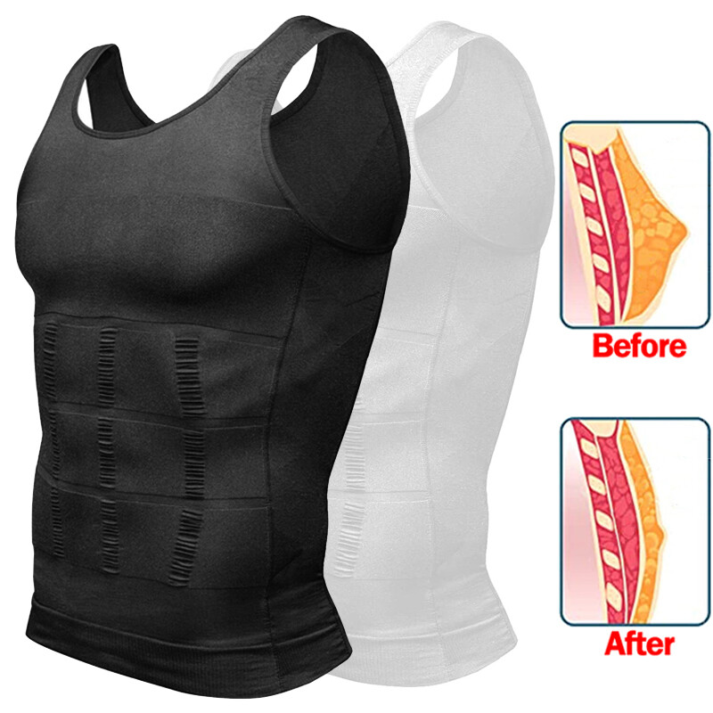 Gynecomastia Compress Tank Top Men Slimming Body Shaper Vest Ultra Durable Shirt