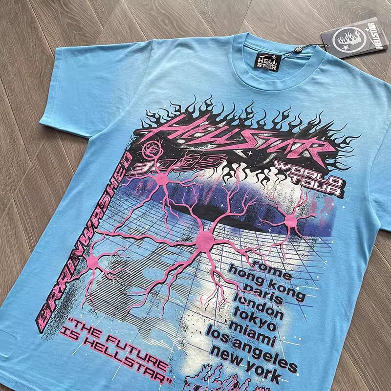 Mens Hell Studios star Future Short Sleeve Tee High Street Trendy T-shirt