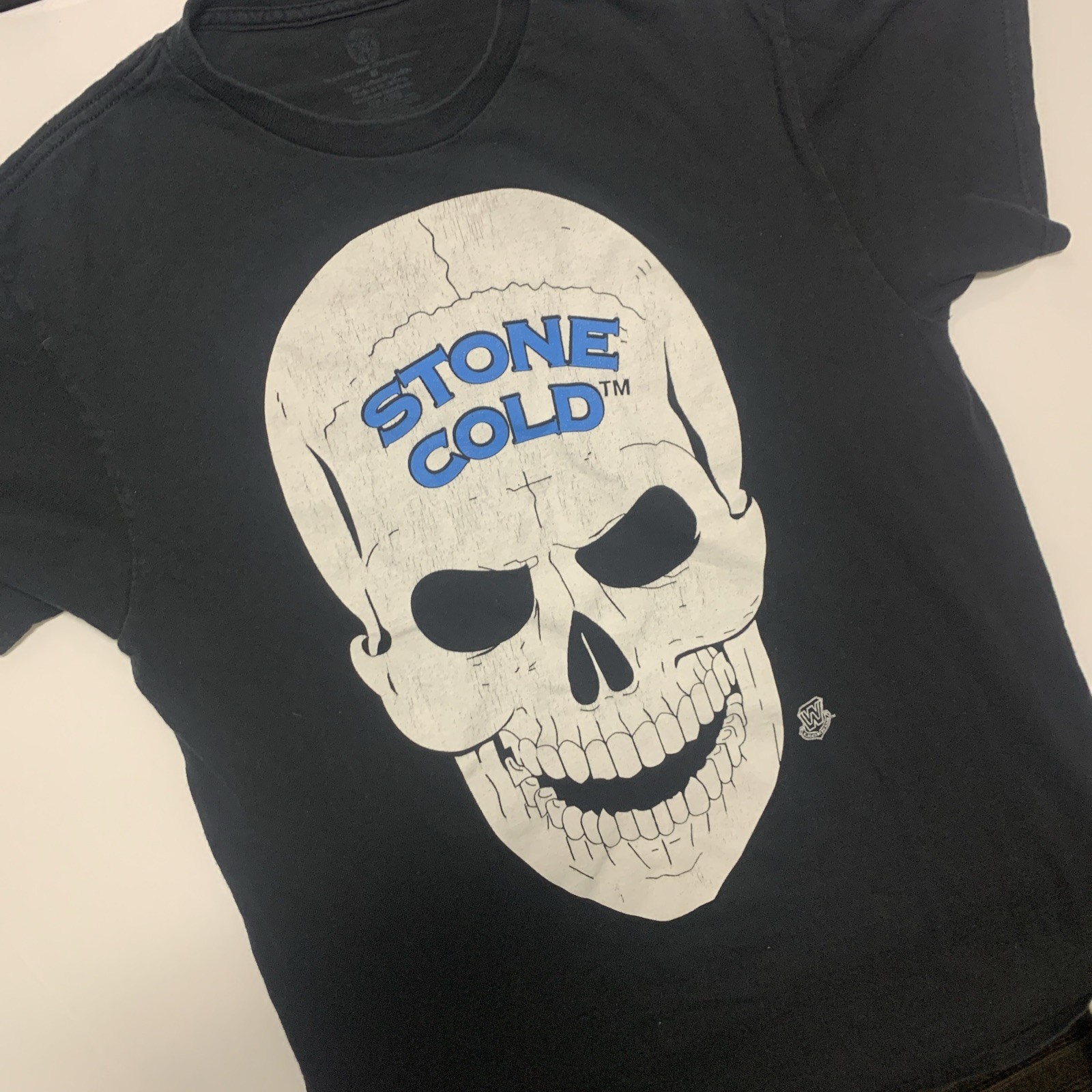 WWE Stone Cold Steve Austin Skull Austin 3:16 Graphic T-Shirt Black Medium