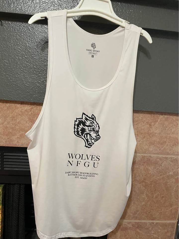 Darc Sport Tank Top Dry Wolf Large Men great workout shirt rare