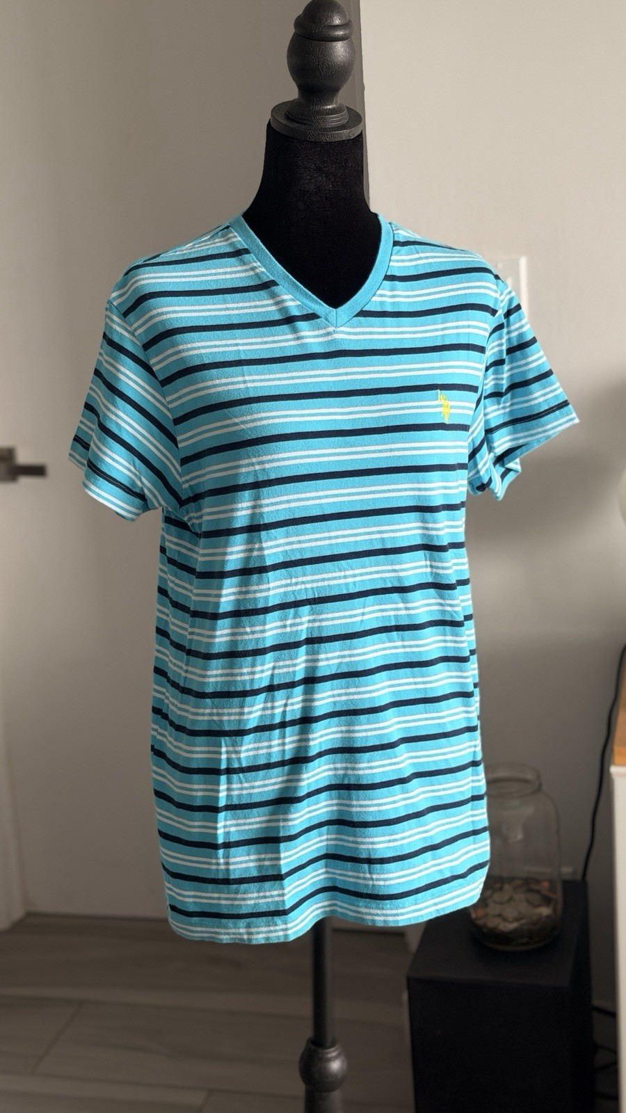 Polo Ralph Lauren T-Shirt Young Men’s Small V-Neck Striped