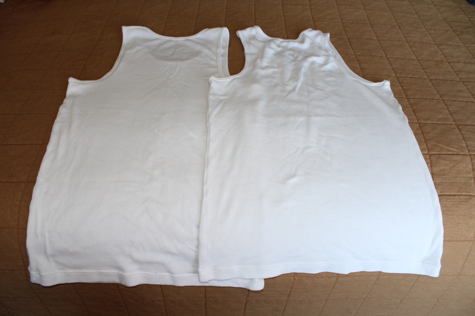 Mack Weldon 18-Hour Rib Tank Undershirt Lot 2 White Cotton Modal Men’s Medium M