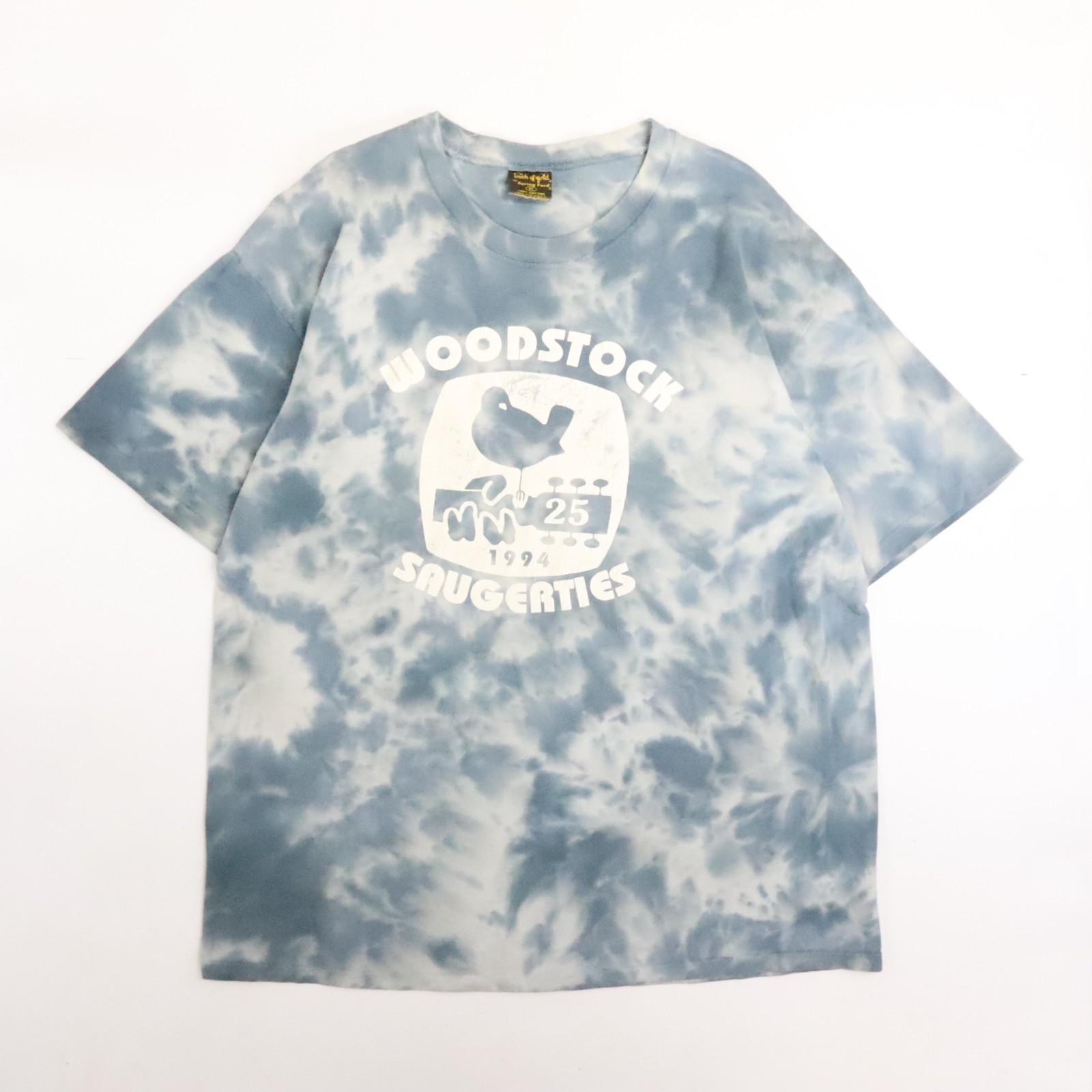 Vintage Woodstock Saugerties Tie Dye T-Shirt Size XL Music 1994 90s
