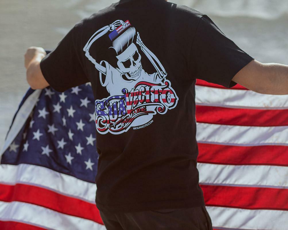 Men’s Suavecito USA Flag OG Tee Shirt (S, M, L, XL, 2XL, 3XL, 4XL, 5XL)