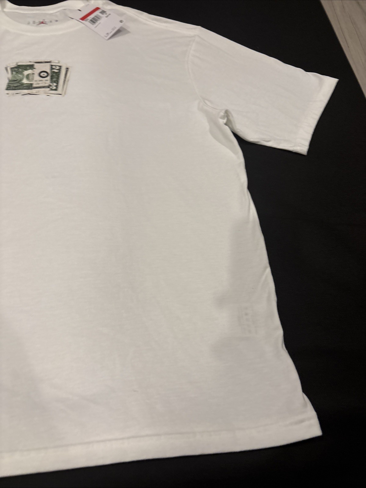 Nike Air Jordan RARE AJ3 Cash T-Shirt White IQ6952-100 Large NWT