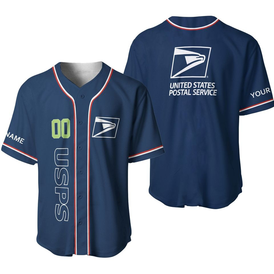 Personalized Postal Service Baseball Shirt, Postal Worker Uniform – S to 5XL