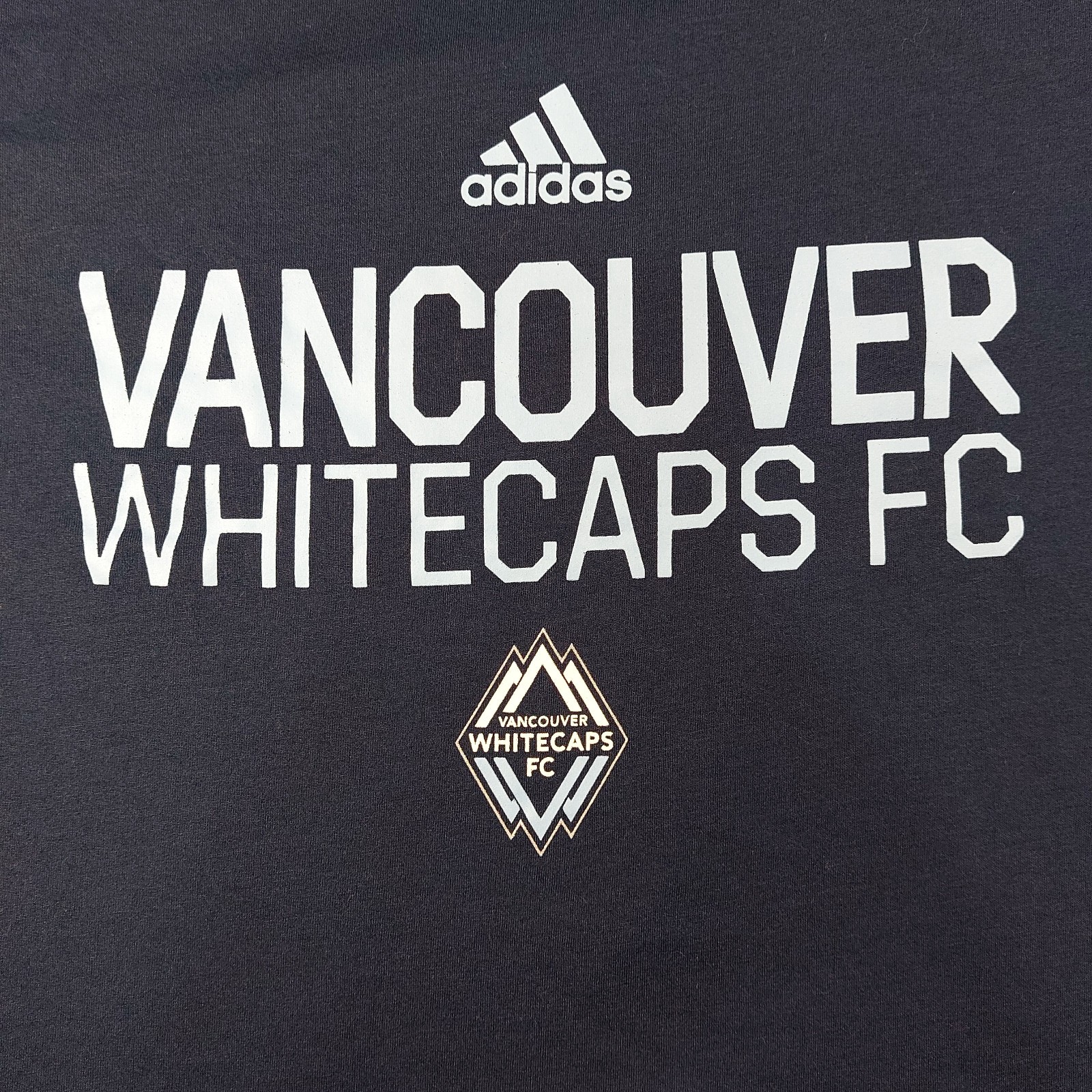 Adidas Vancouver Whitecaps FC Soccer Shirt Mens XL Blue Climalite Ultimate Tee