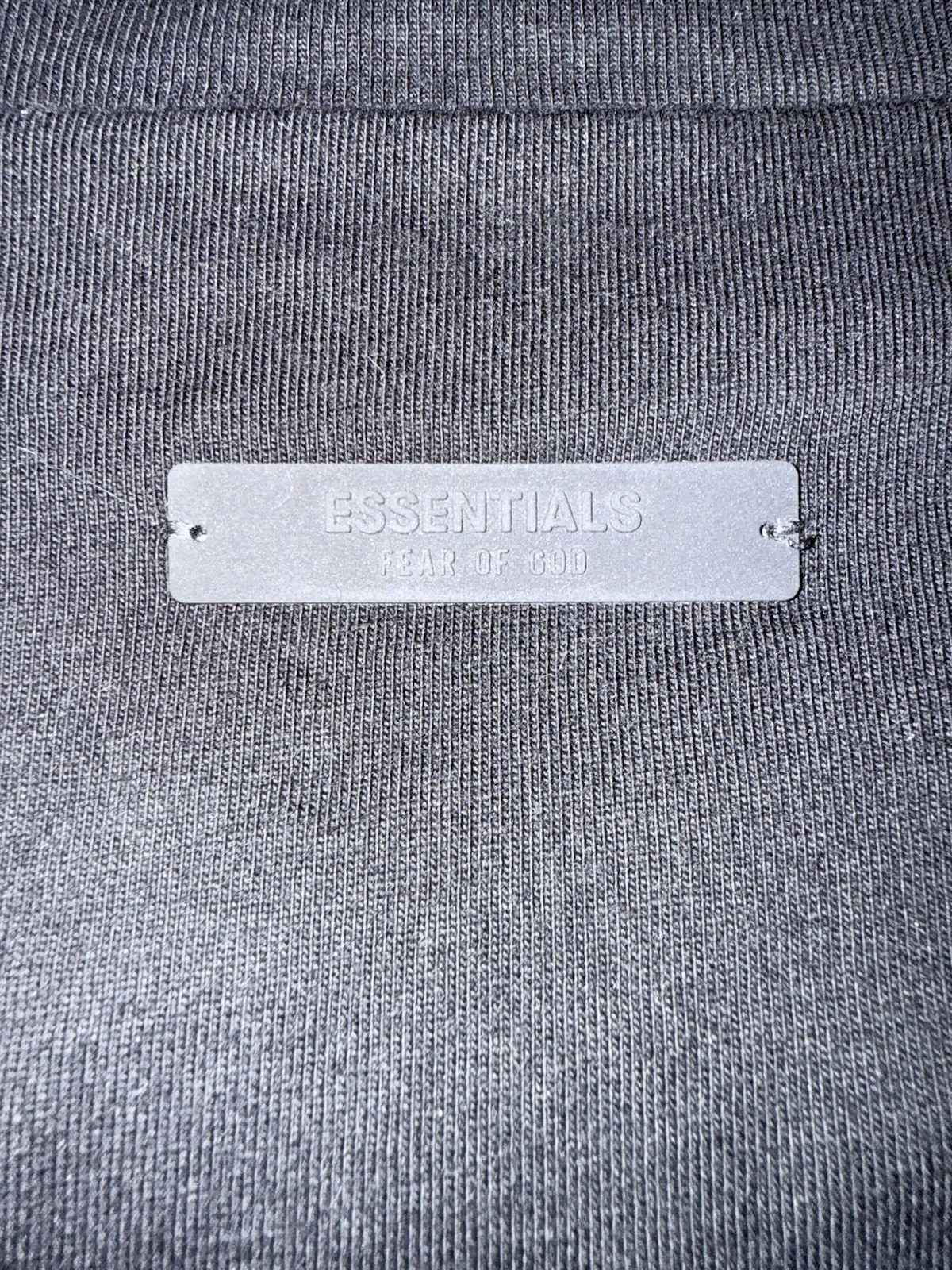 ESSENTIALS Fear of God Black Logo Crew Neck Short Sleeve T-Shirt Men L/XL