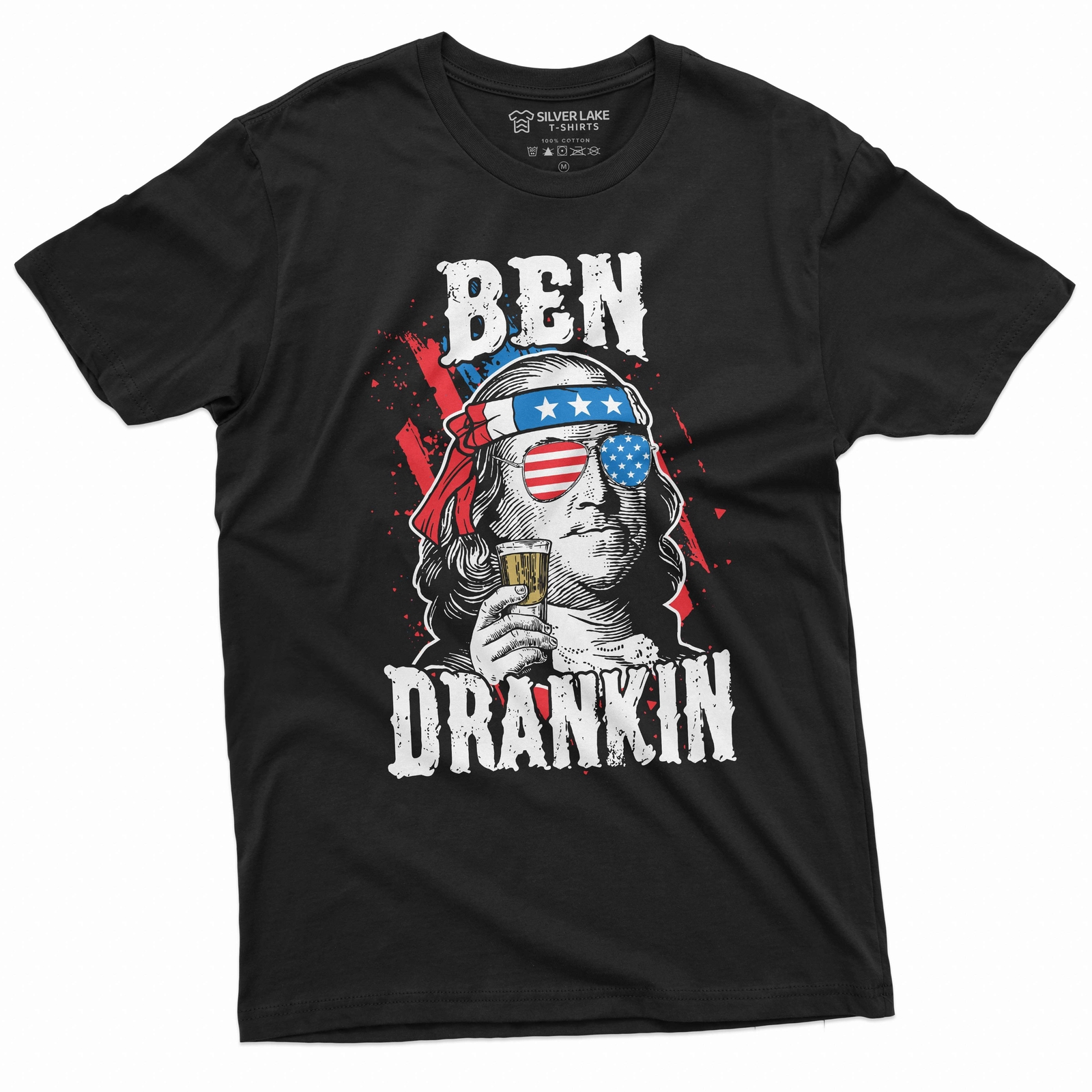 Funny Drinking Ben Drankin Tee shirt Benjamin Franklin USA 4th of July shirt