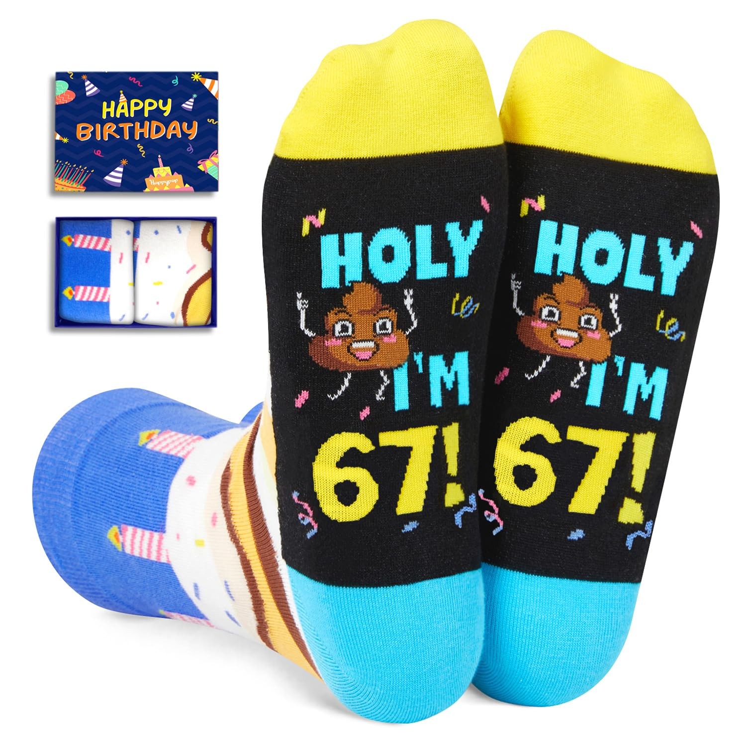 67th Birthday Gifts Ideas Socks – Gifts for Guys in Their 67s 67 Year Old Gif