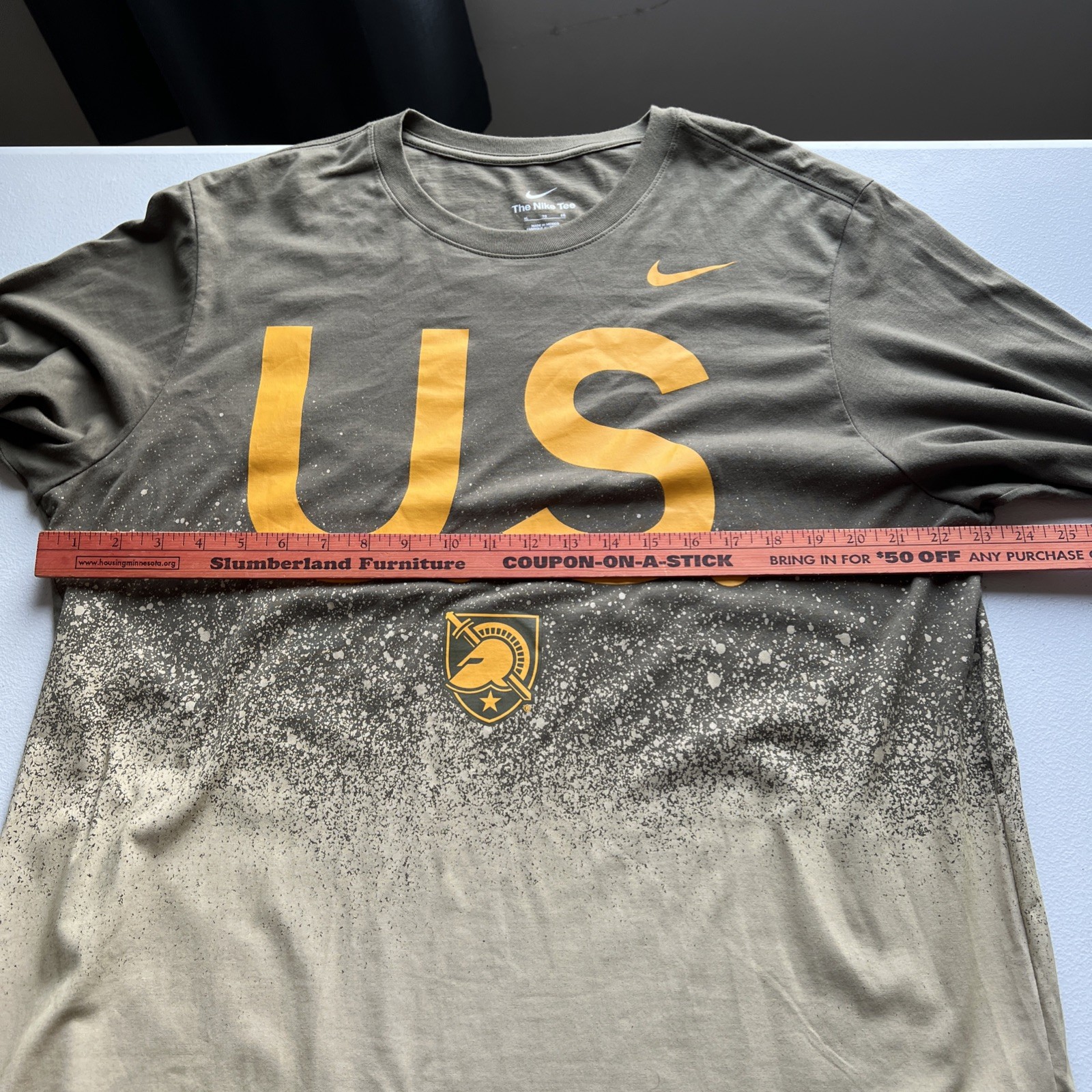 West Point Nike Long Sleeve XL 23” X 30” Shirt US Army Military Academy