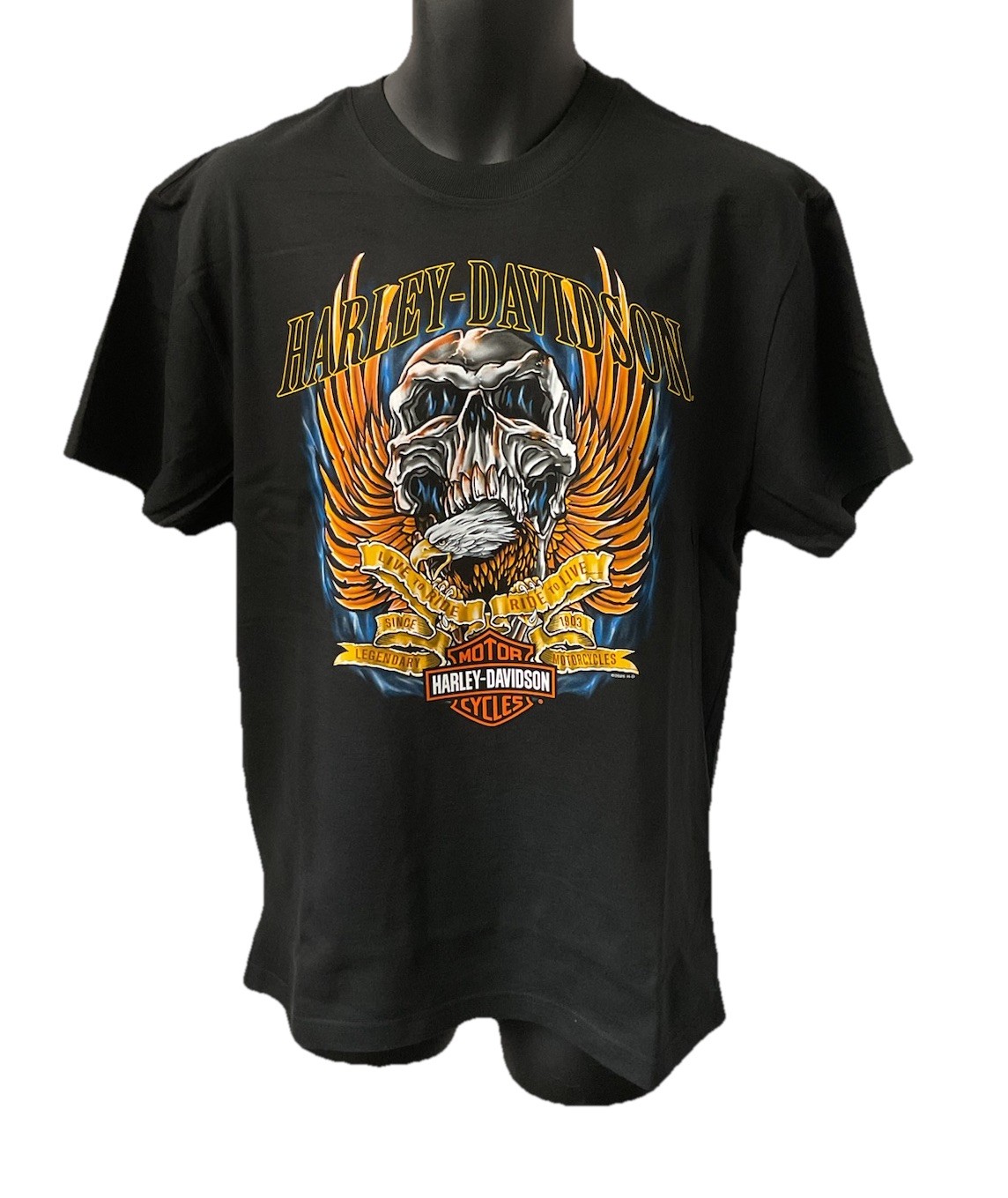 Harley Davidson Men’s Fireborn Glory Short Sleeve T-Shirt Black 3002977