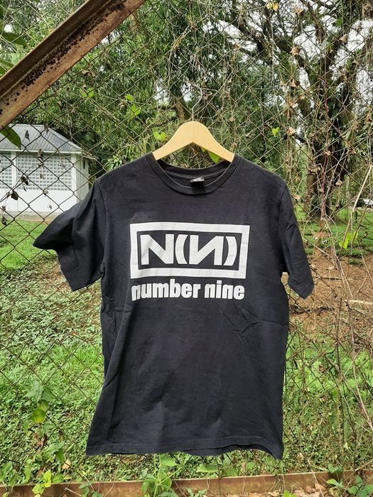 Number (N)ine Nine Inch Nails font t shirt basic black Reprint S-5XL NH6259
