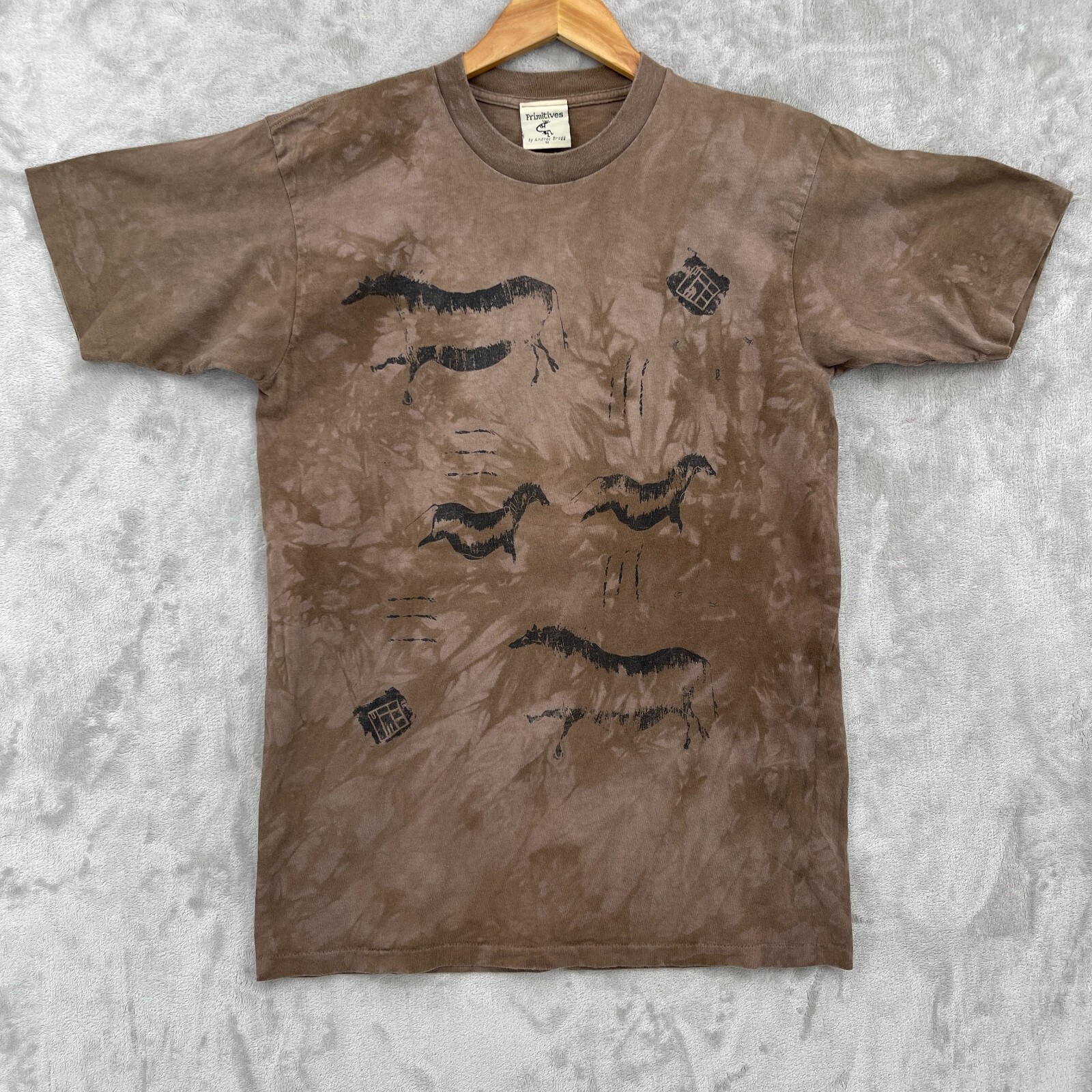 Primitives Andrea Bragg Vintage Adult M Southwestern Horses Tie Dye Graphic Tee