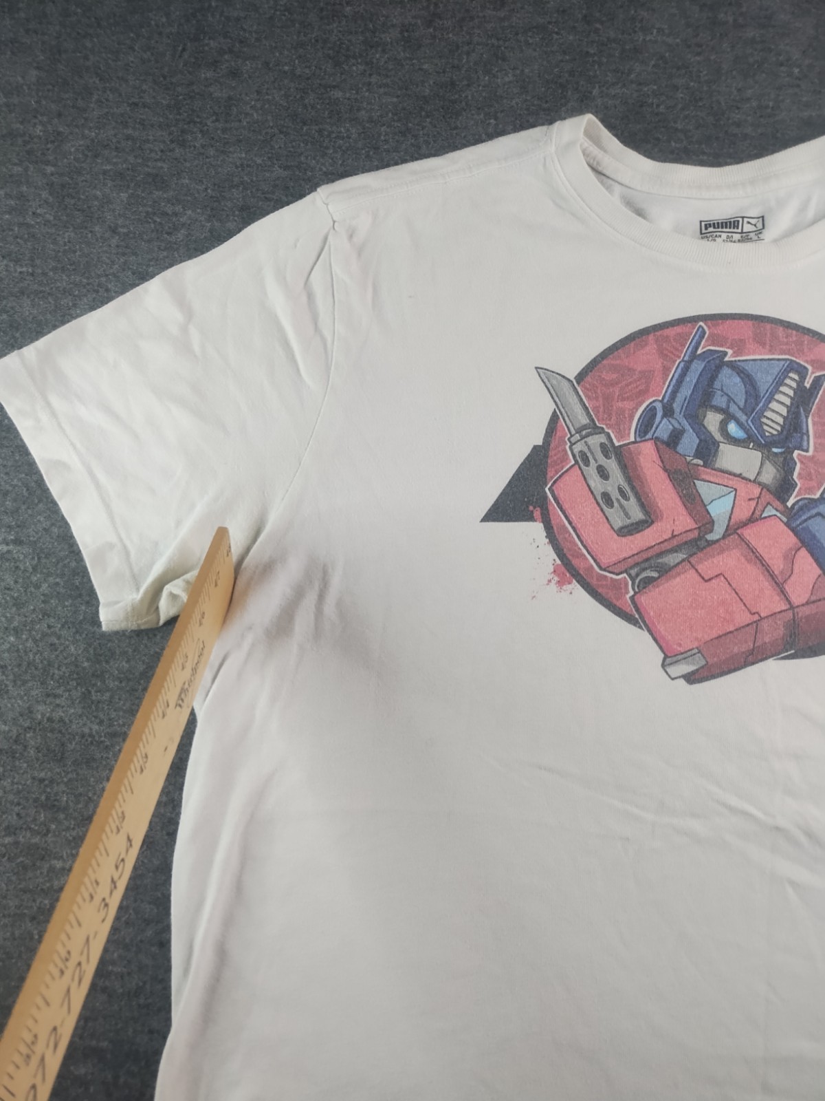 PUMA Transformers Shirt Mens L White OG1