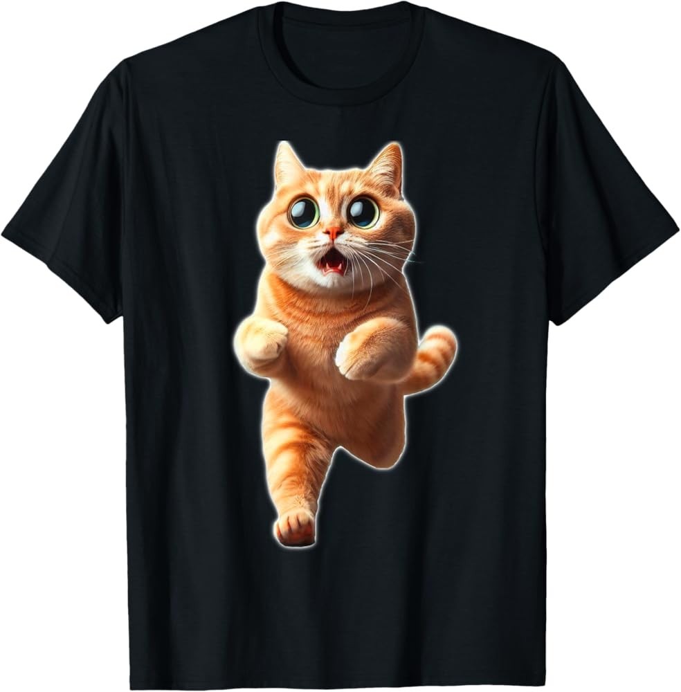 Cute Funny Cat T Shirt All Size S-5XL