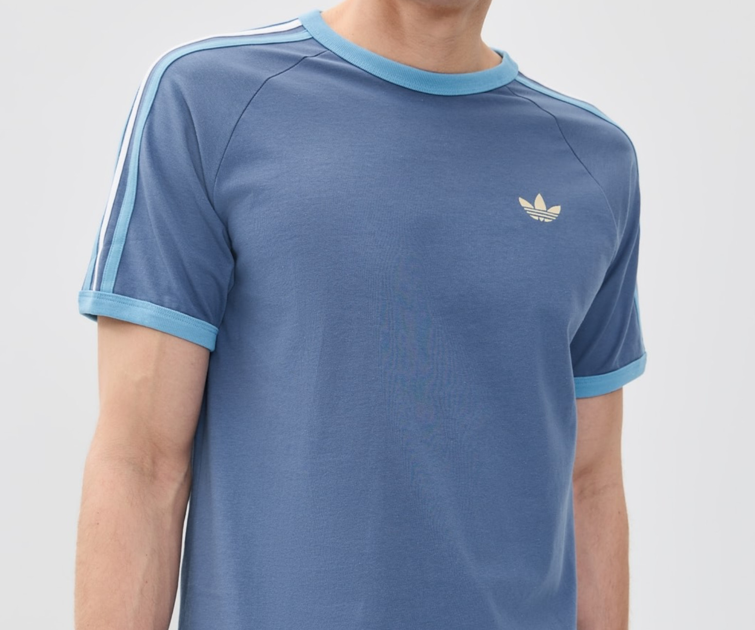 NEW MENS ADIDAS ORIGINALS CALIFORNIA 3 STRIPES TREFOIL SHIRT ~SIZE MEDIUM #KC863