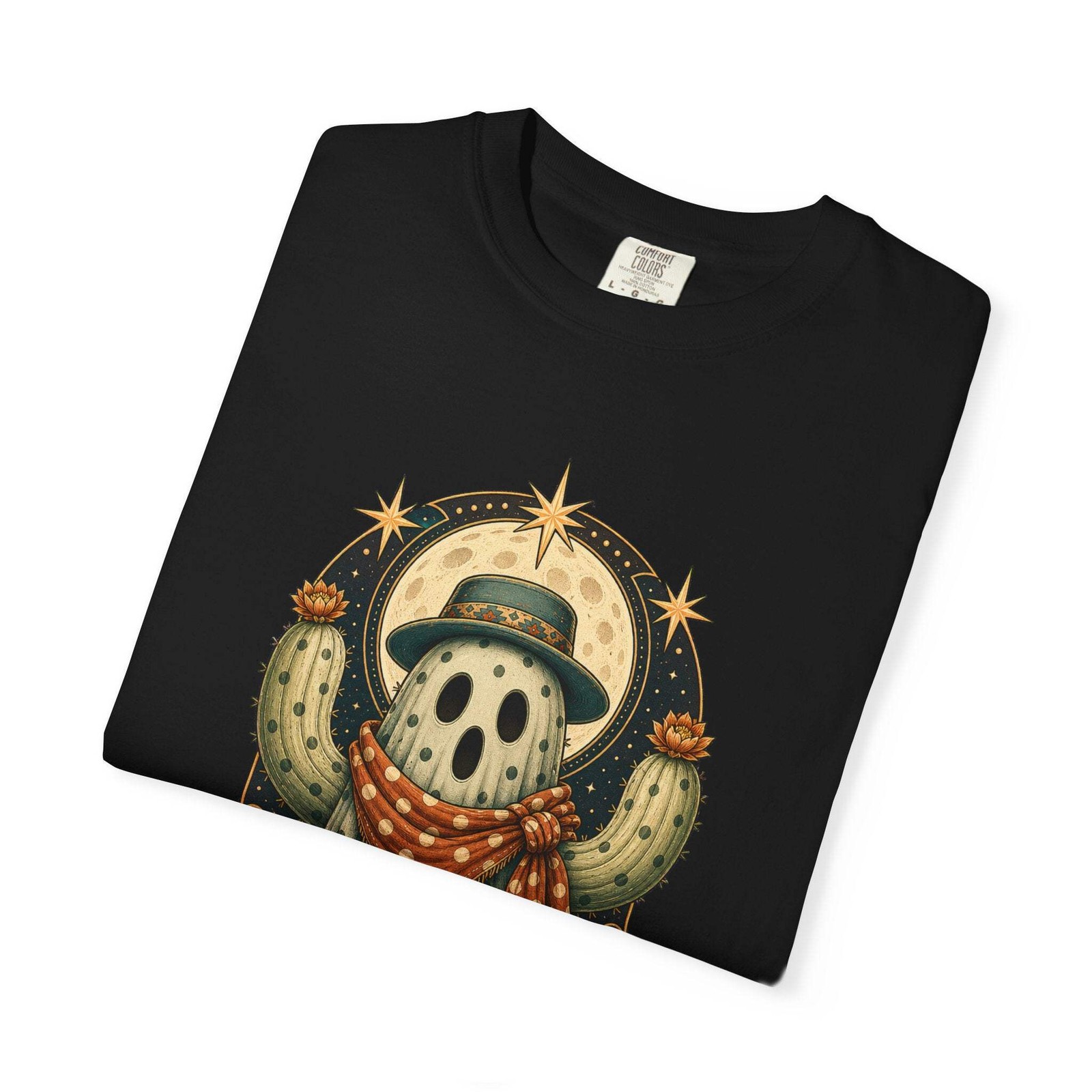Polka Dot Ghost Cactus Graphic Tee