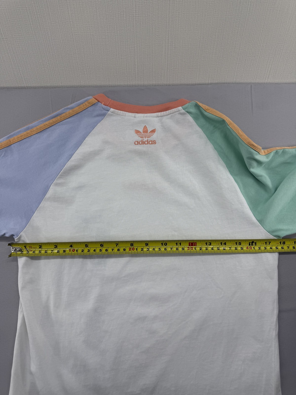 Adidas End Plastic Waste White Multi XS Short Sleeve T-Shirt Recycled