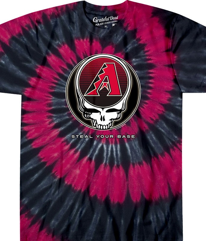 Arizona Diamondbacks Steal Your Base Tie-Dye T-Shirt — Grateful Dead Collab Styl