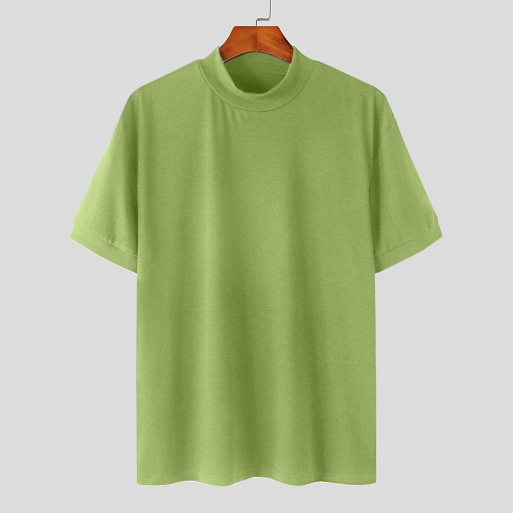 Cozy Men’s Undershirt Half Turtleneck Tee Top for Casual and Formal Events
