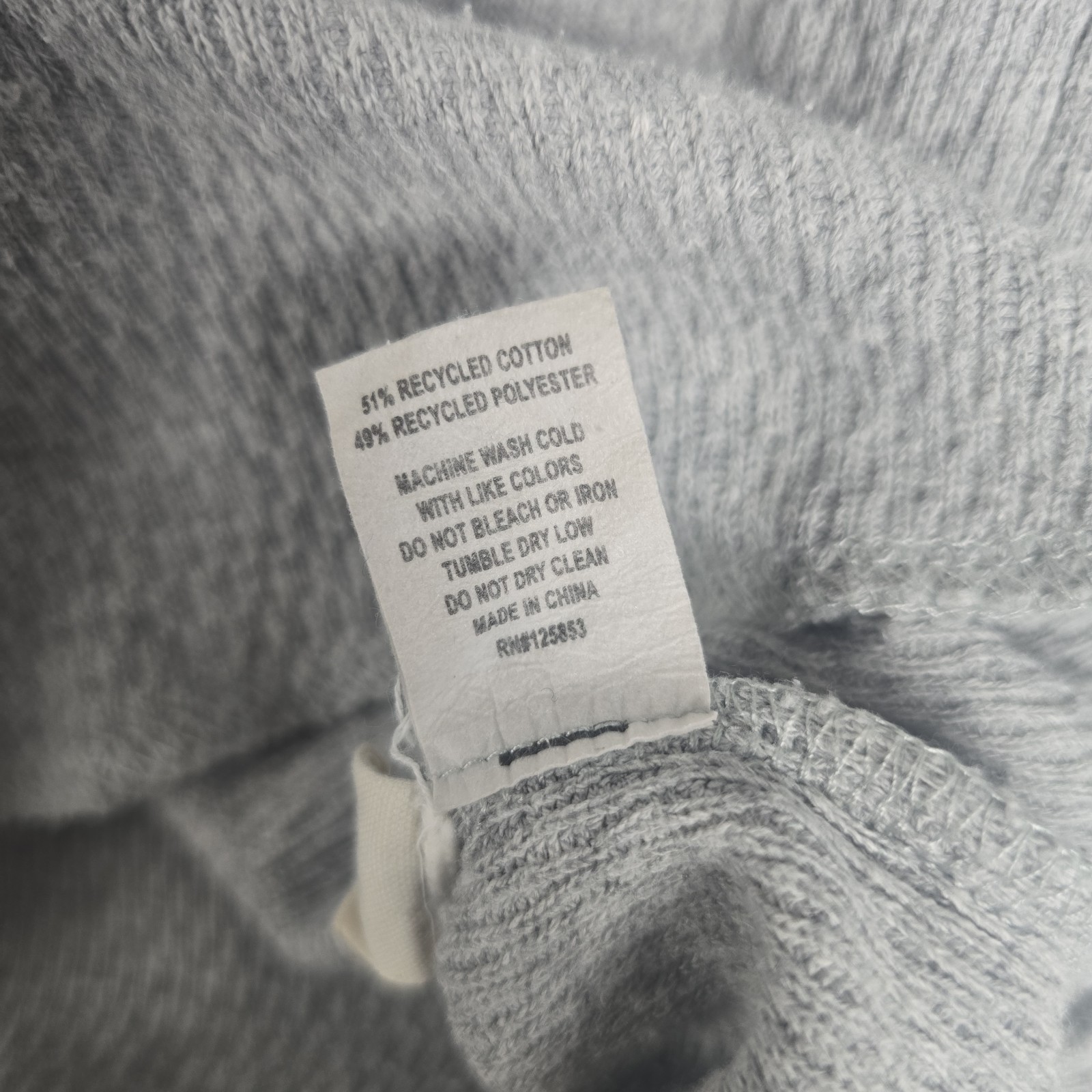 Taylor Stitch Thermal Shirt Mens 38 Small Grey Long Sleeve Crewneck Top