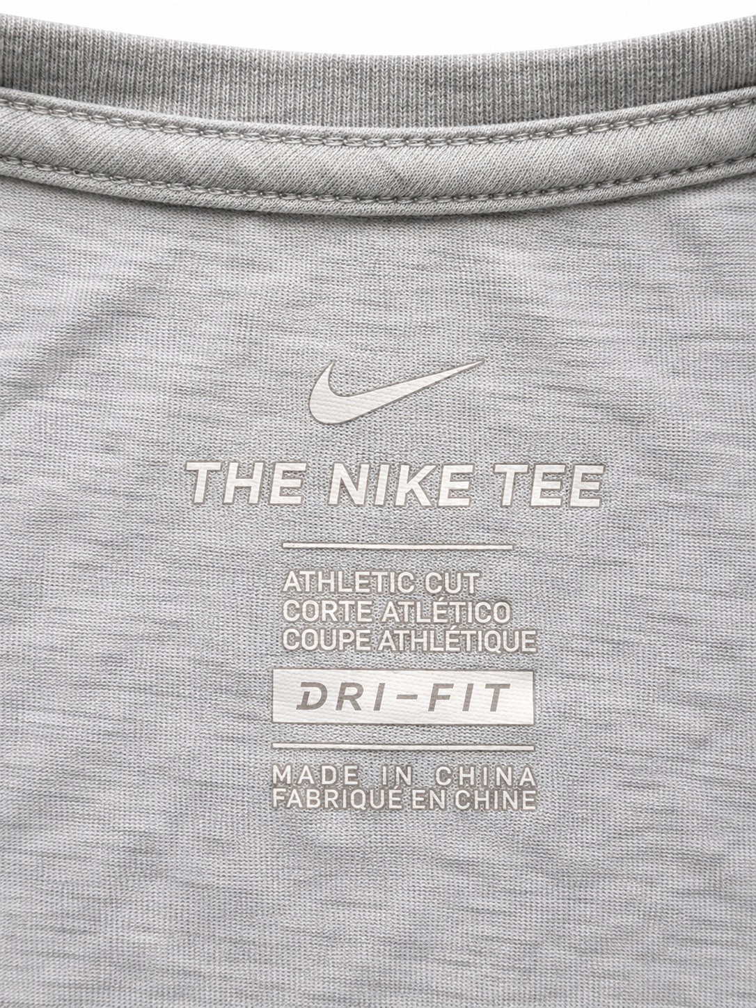 Nike Dri-FIT Gray Swoosh T-Shirt Men’s XL Athletic Training Gym Tee