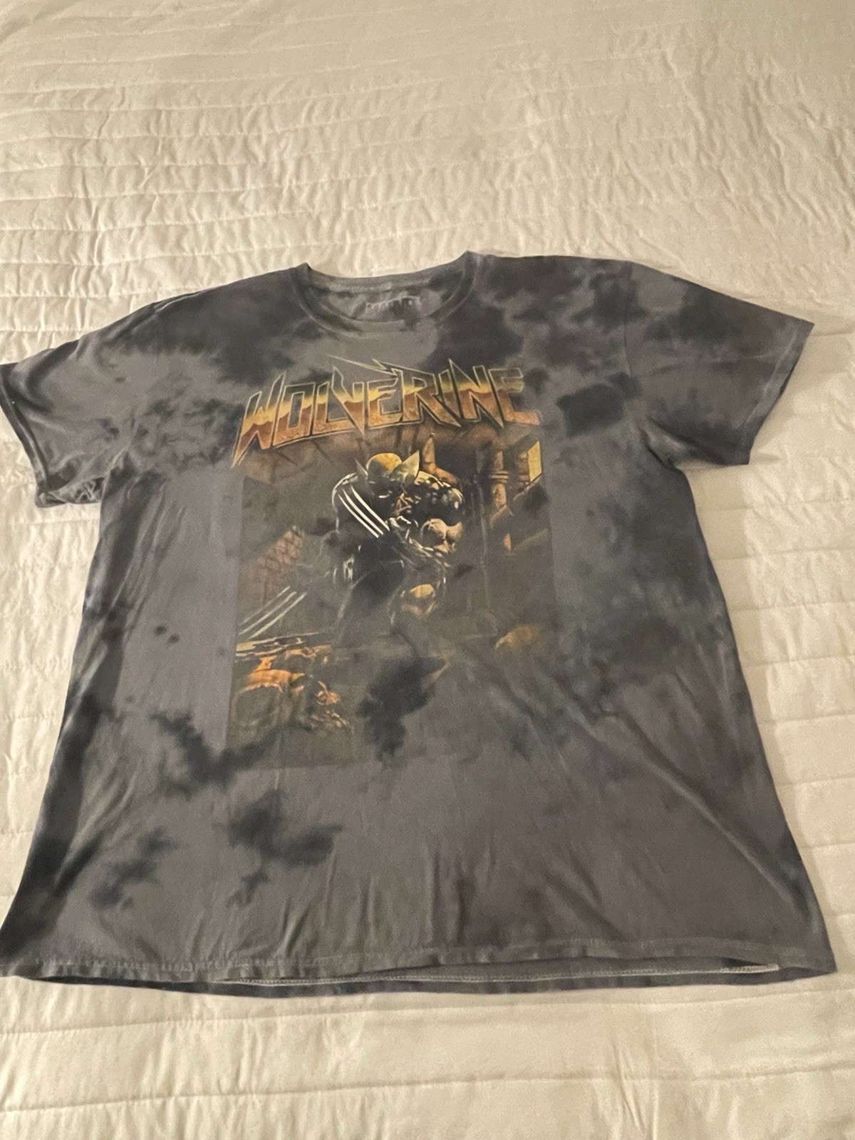 Marvel Wolverine Graphic Print T-Shirt Crew Neck Short Sleeve Cotton Knit XL