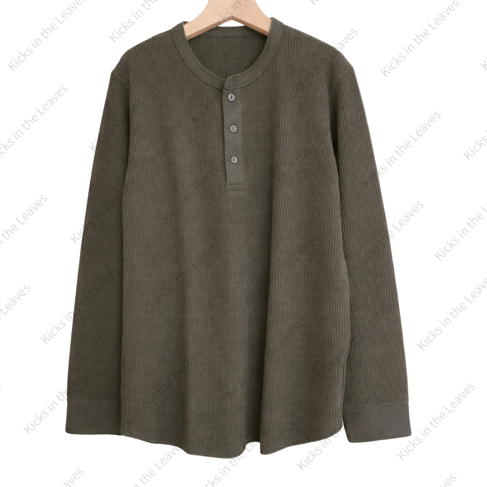 UNIQLO Waffle Henley Neck T-Shirt XS-4XL Men Regular Fit 482766 NWT