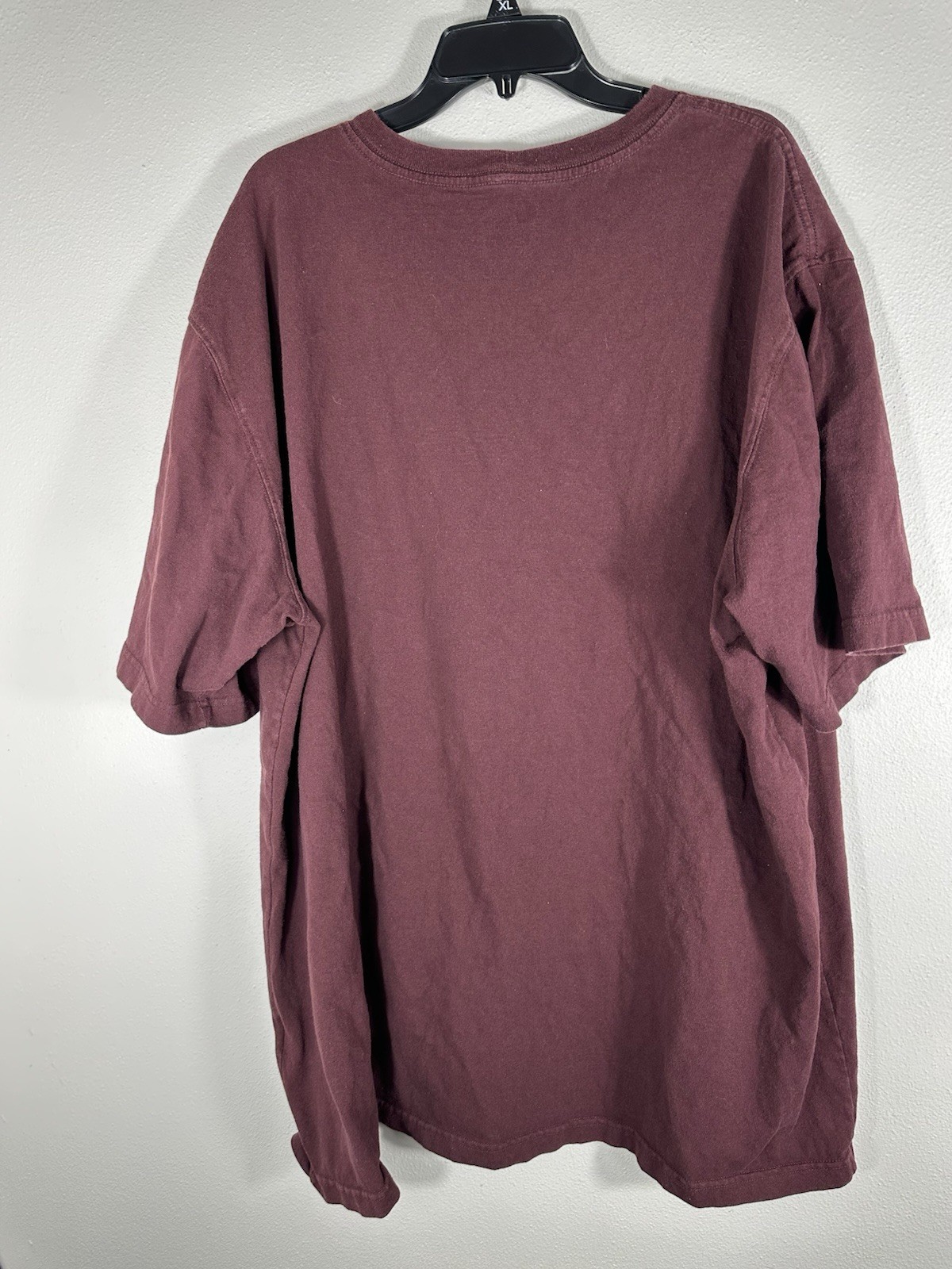 Carhartt Pocket T-Shirt Mens 2XL Burgundy Original Fit Heavyweight Cotton Tee