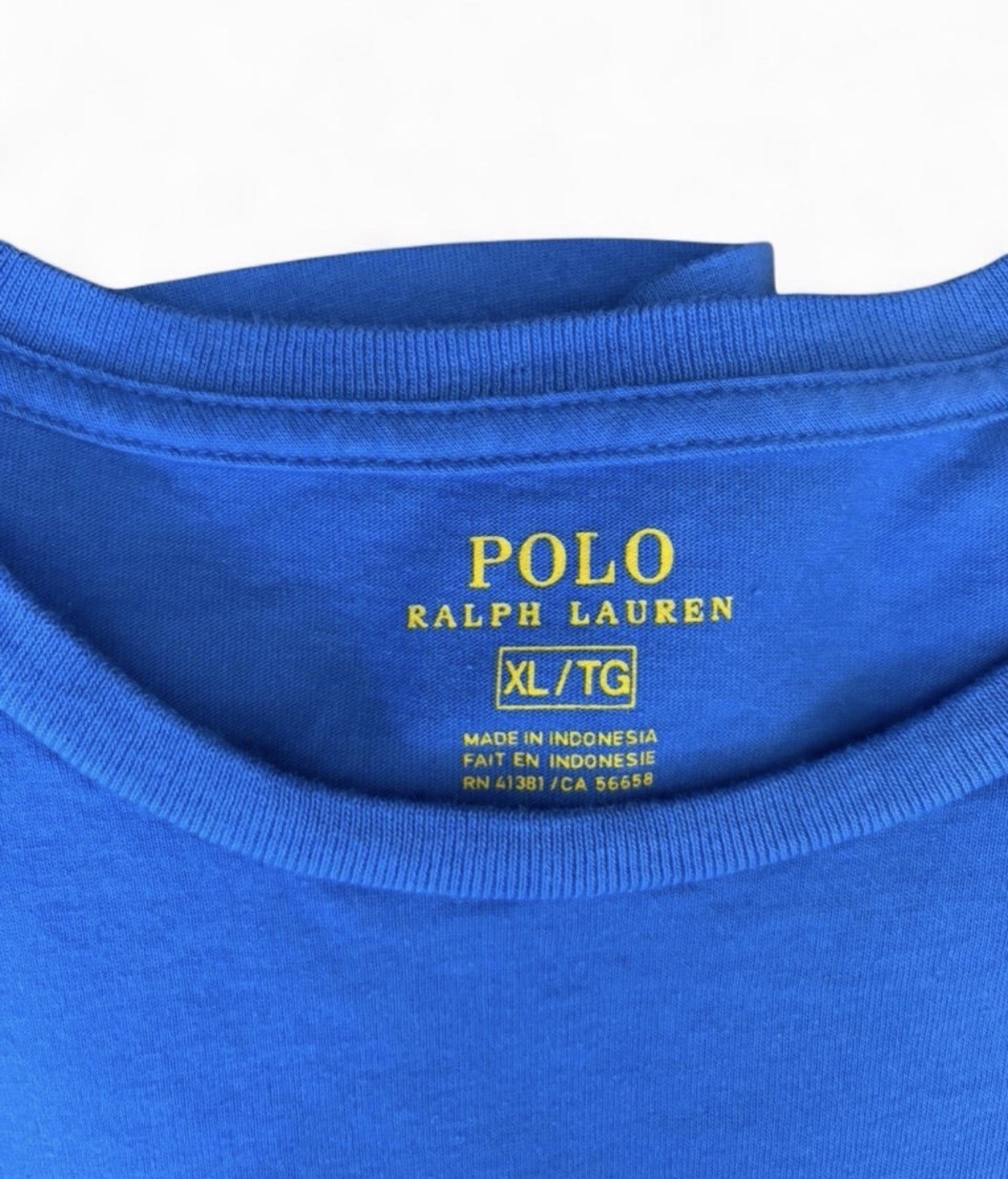 Polo Ralph Lauren men’s XL bright blue cotton t-shirt