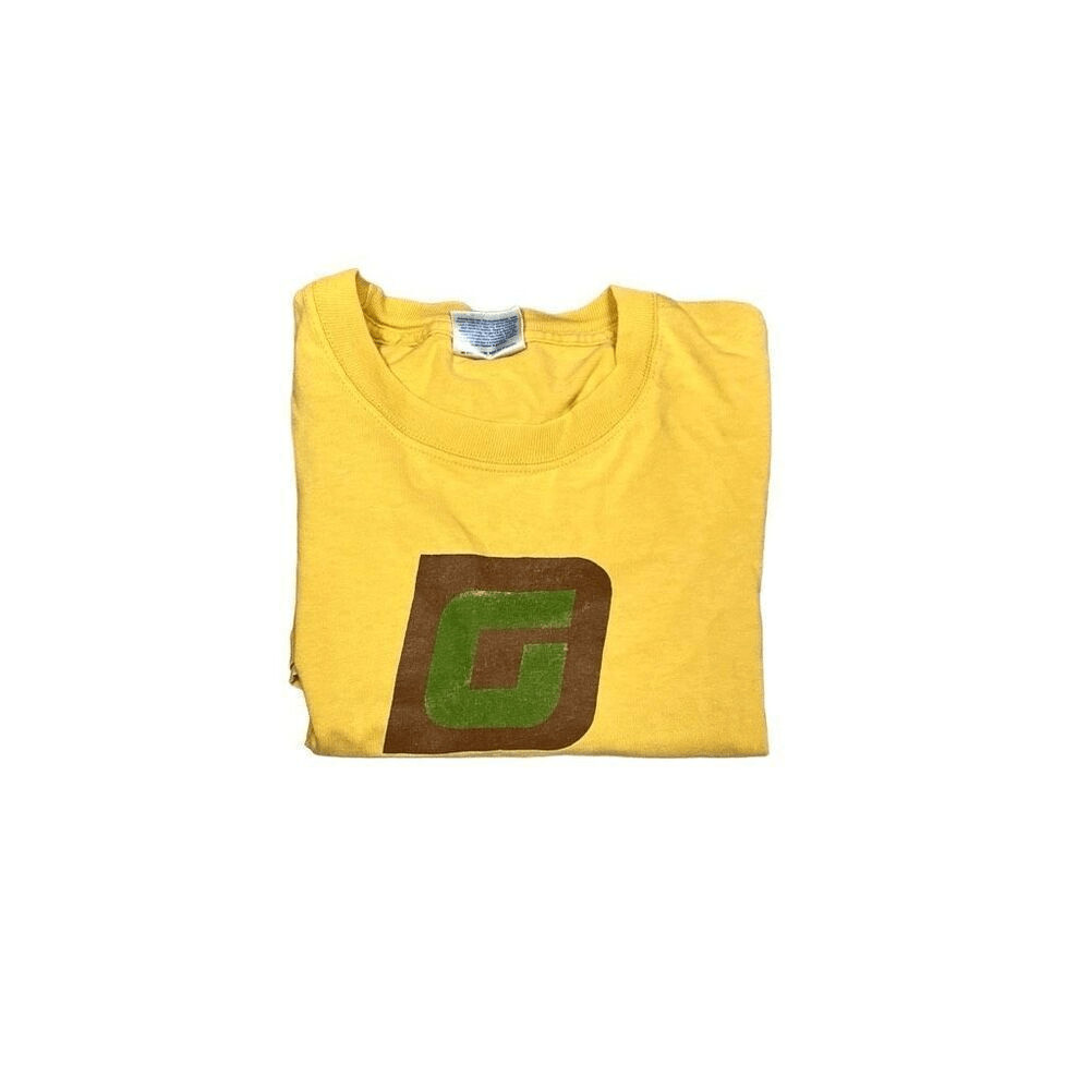 Hanes Beefy-T Mens Vintage 2003 David Gray Summer Tour T-Shirt Yellow Medium