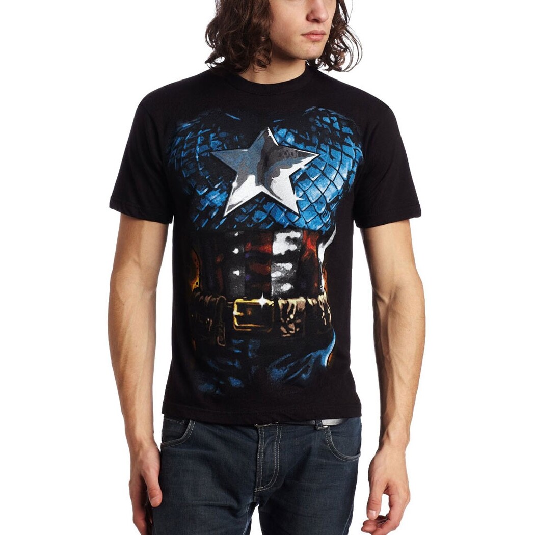 Captain America Costume T-Shirt New