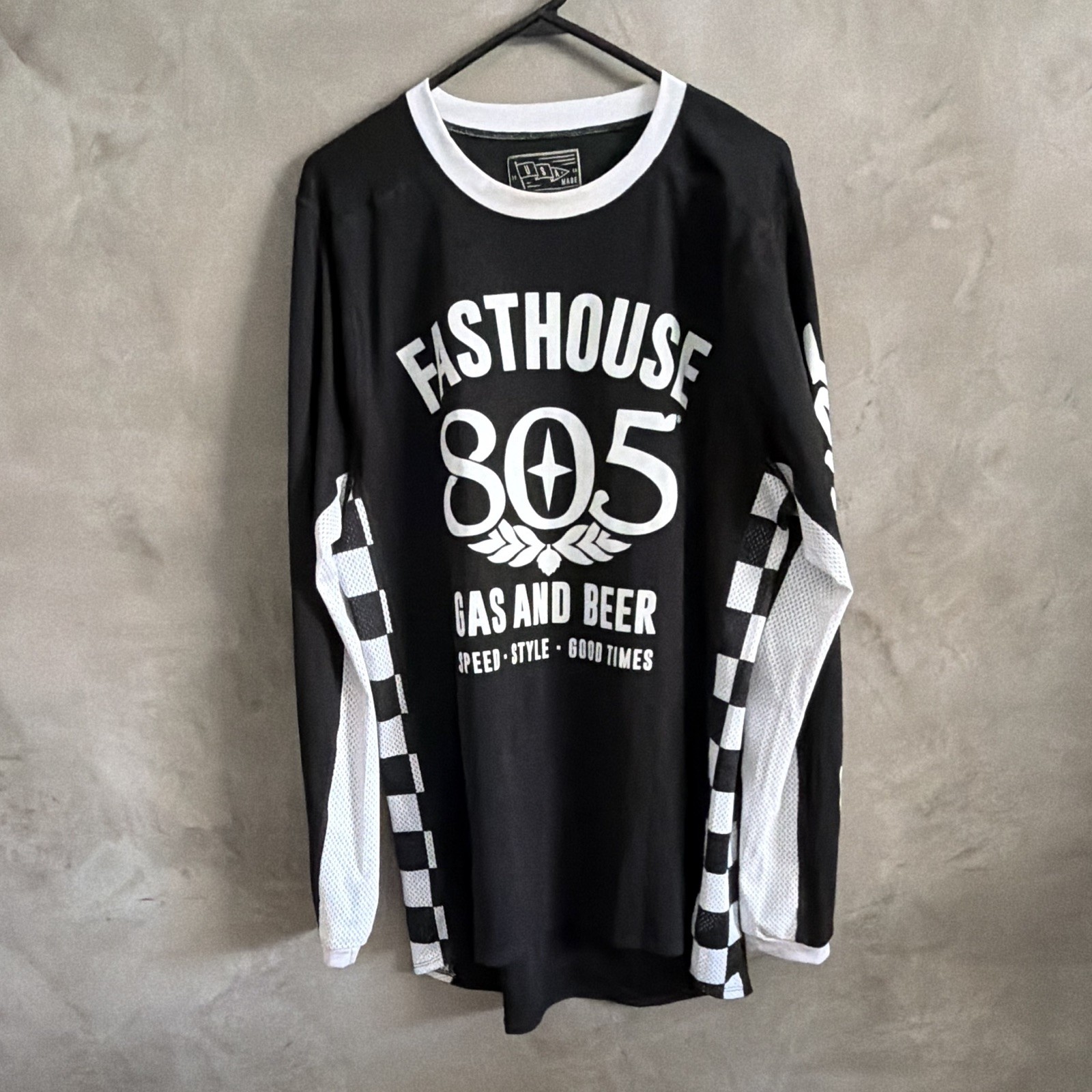 Fasthouse 805 Men’s Gas Beer Jersey Shirt Motocross MX Racing, Large
