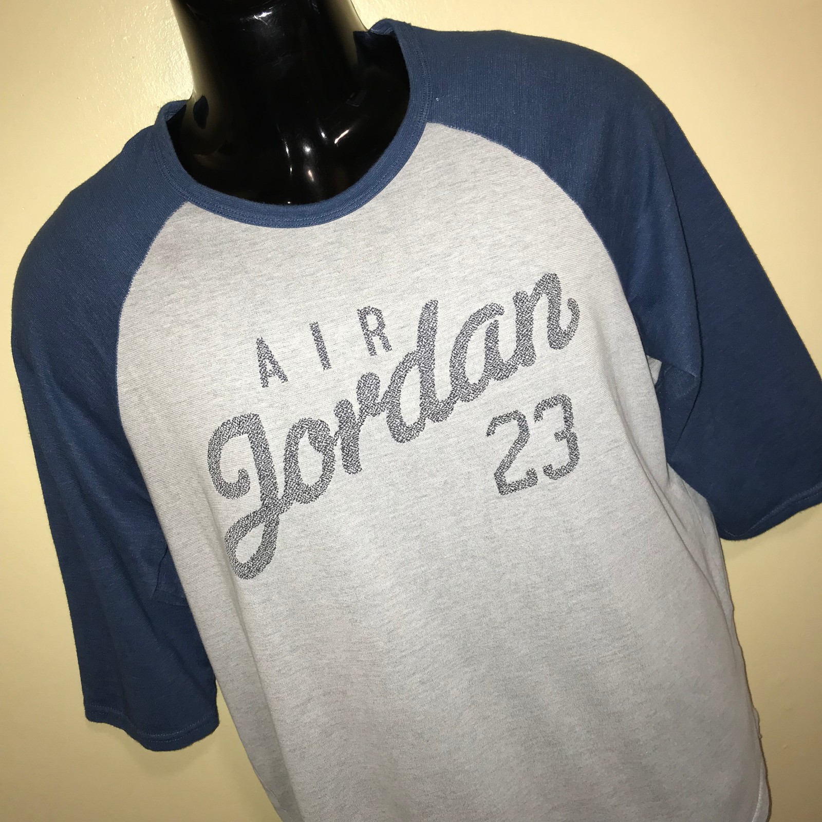 Men’s Air Jordan 23 Raglan 3/4 Sleeve T-shirt-Size: L (724492