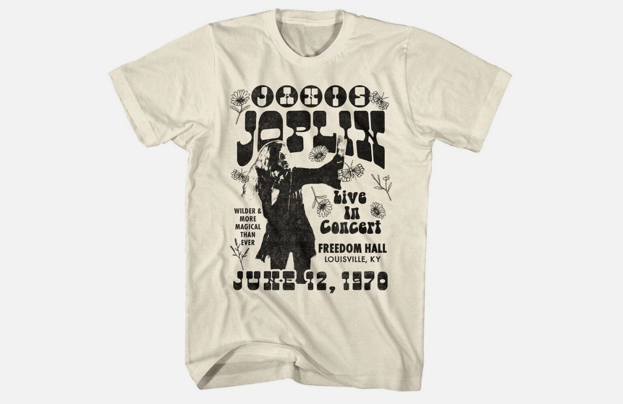Janis Joplin T-shirt Tee Short Sleeve Full Size S to 5XL