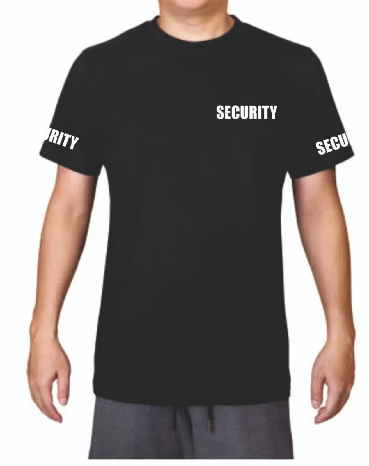 SECURITY T-SHIRT BODYGUARD DOORMAN SIZES S-7XL PRINTED FRONT/BACK/SLEEVES TSHIRT