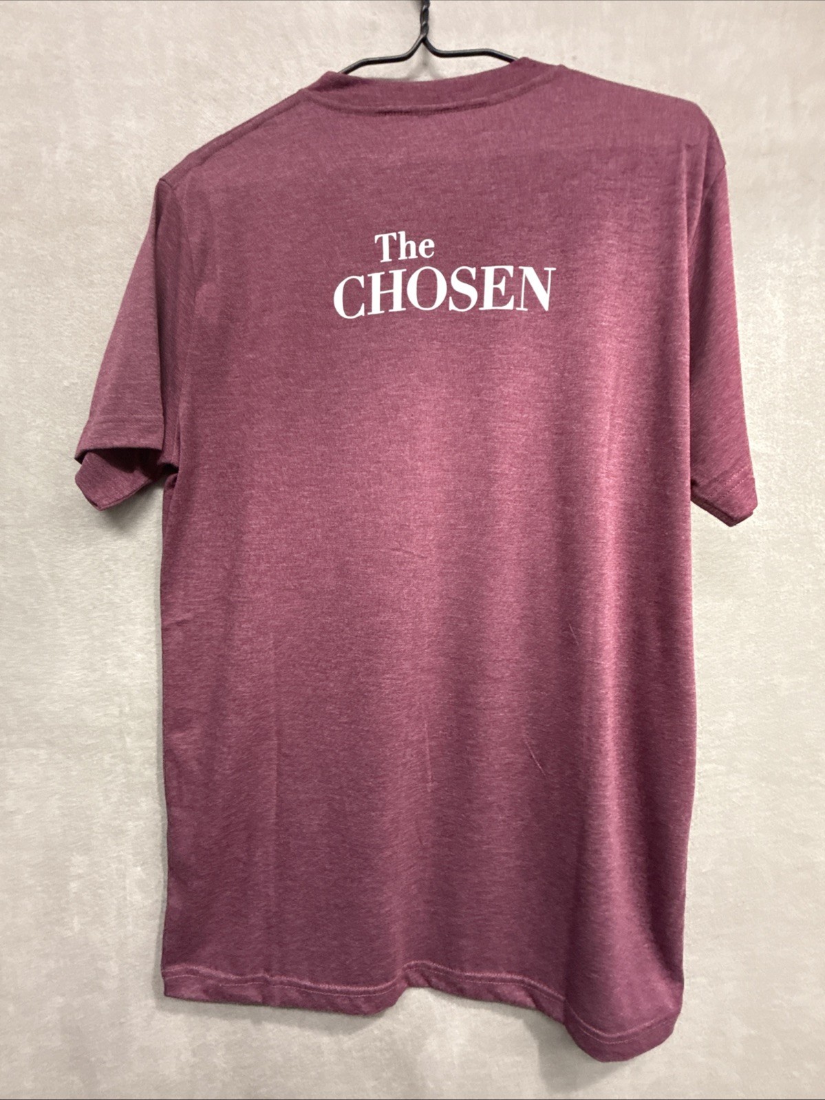 The Chosen New Made In India Plum “NOT WHAT WE WERE.” T-Shirt-Back Logo-Size Med