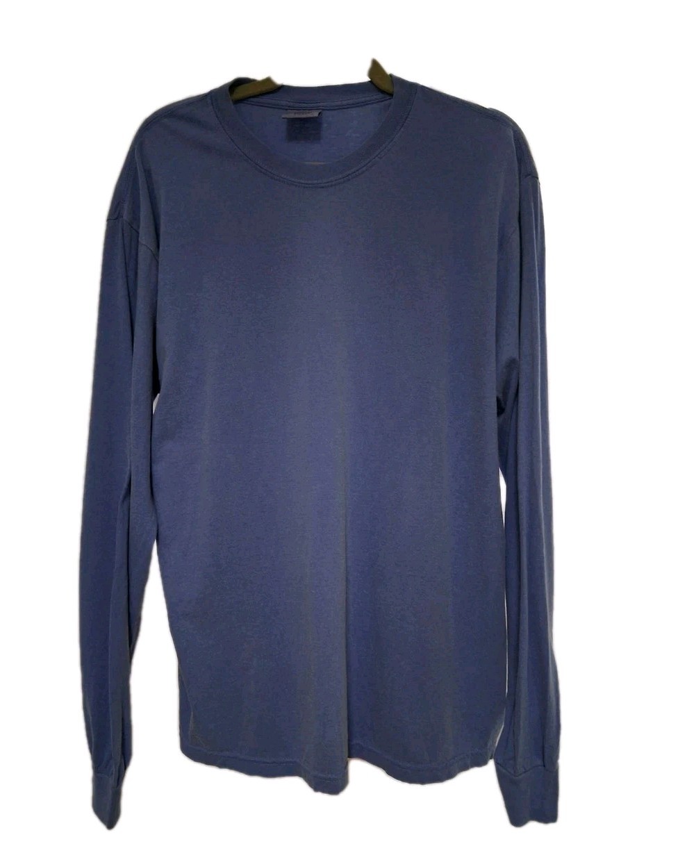 Comfort Colors Adult 100% USA Cotton Heavyweight RS Long Sleeve T-Shirt LG Blue
