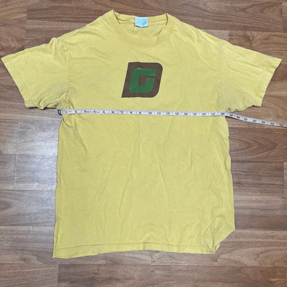 Hanes Beefy-T Mens Vintage 2003 David Gray Summer Tour T-Shirt Yellow Medium
