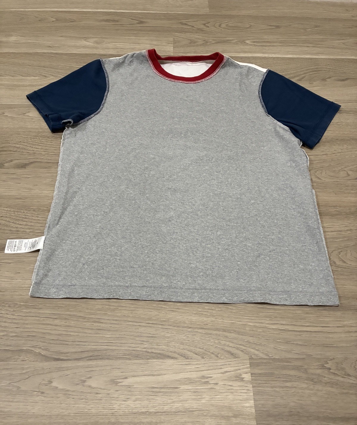 Gray J Crew Classic Colorblock Solid Short Sleeve T Shirt Men’s Size L
