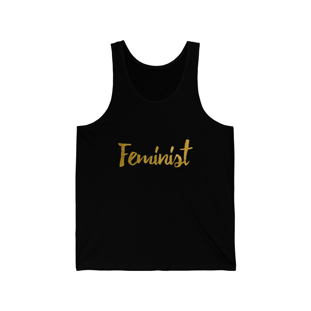 Feminist Gold Foil Unisex Tank Top