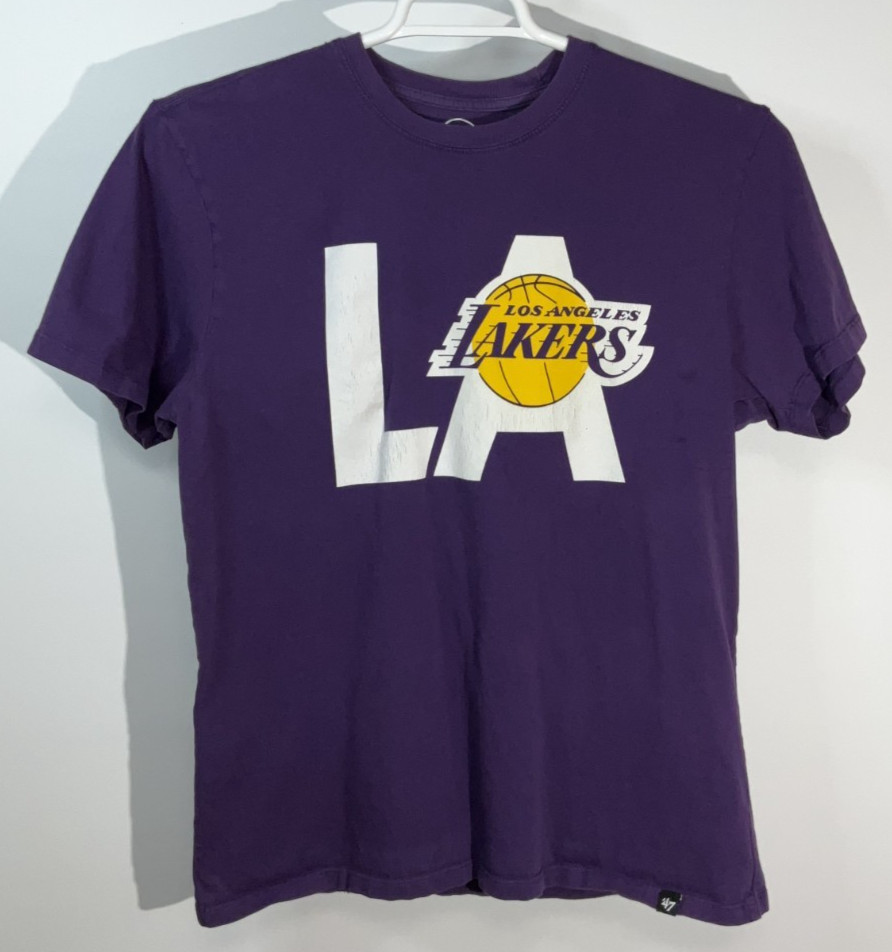 Los Angeles Lakers Short Sleeve T-Shirt Adult Large Purple