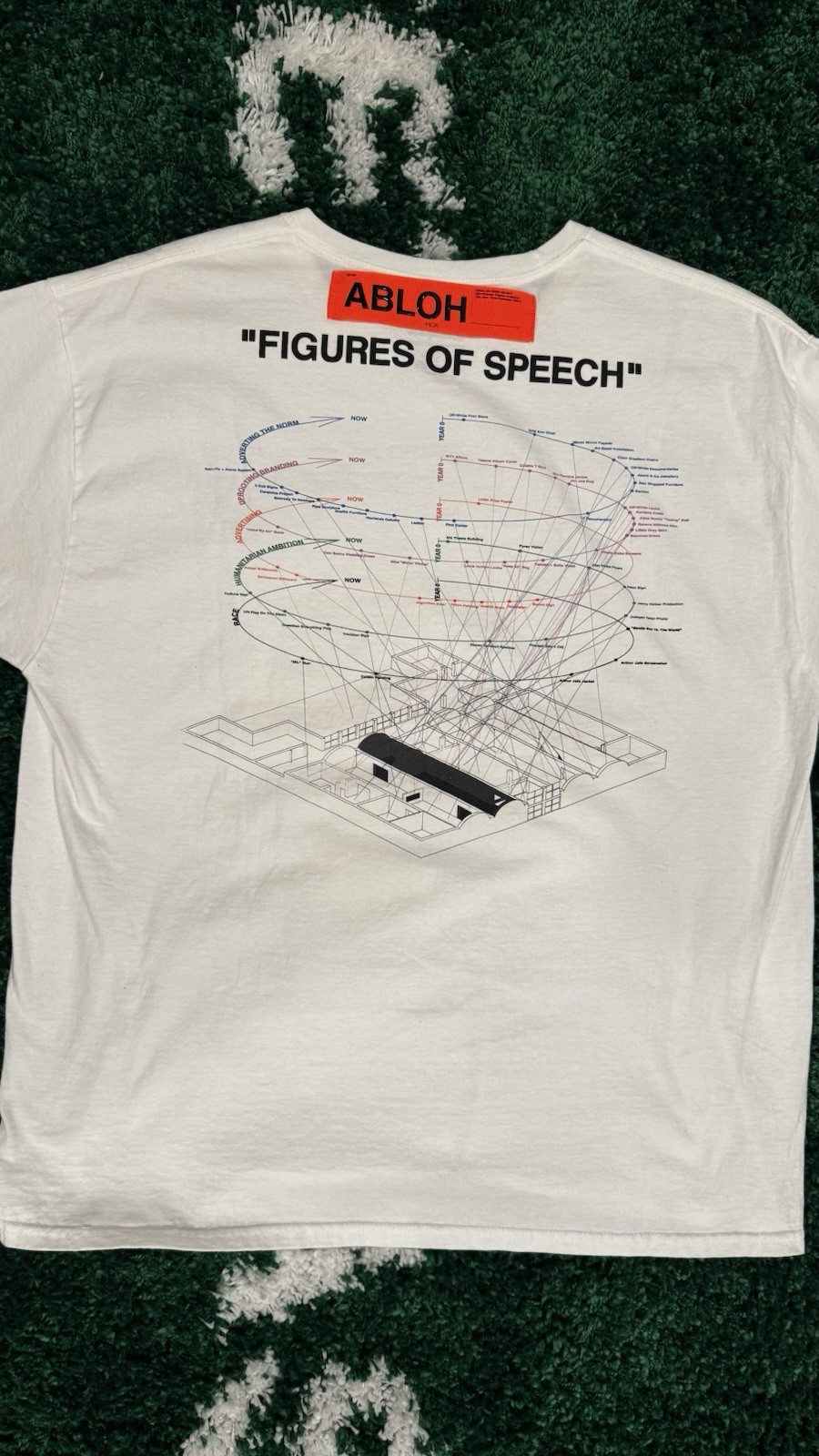 Champion Figures of Speech Abloh Graphic White Men’s XL Short Sleeve T-Shirt
